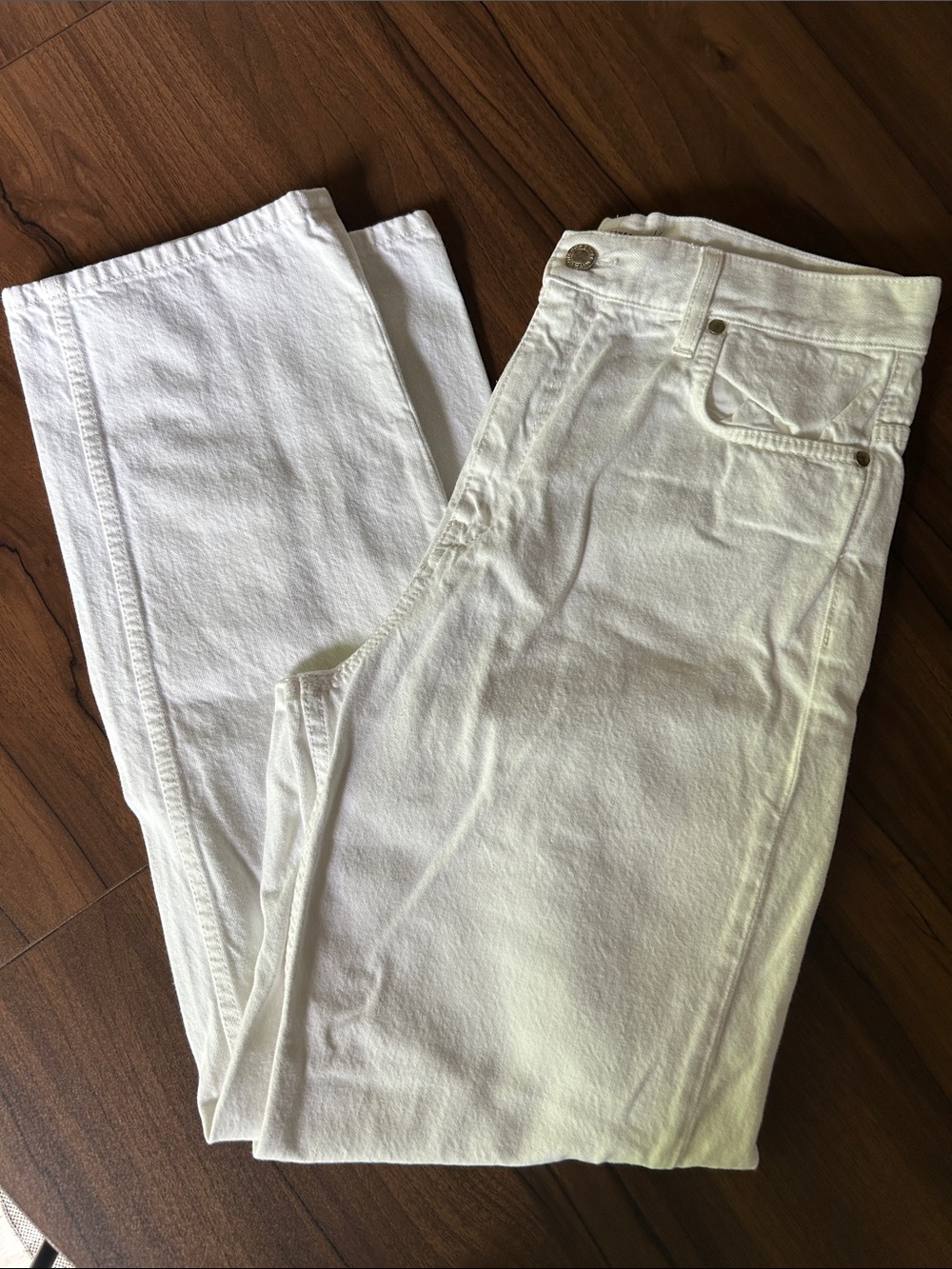 Dorothee Schumacher Classic Women's White Jeans - High-Rise‎ Straight